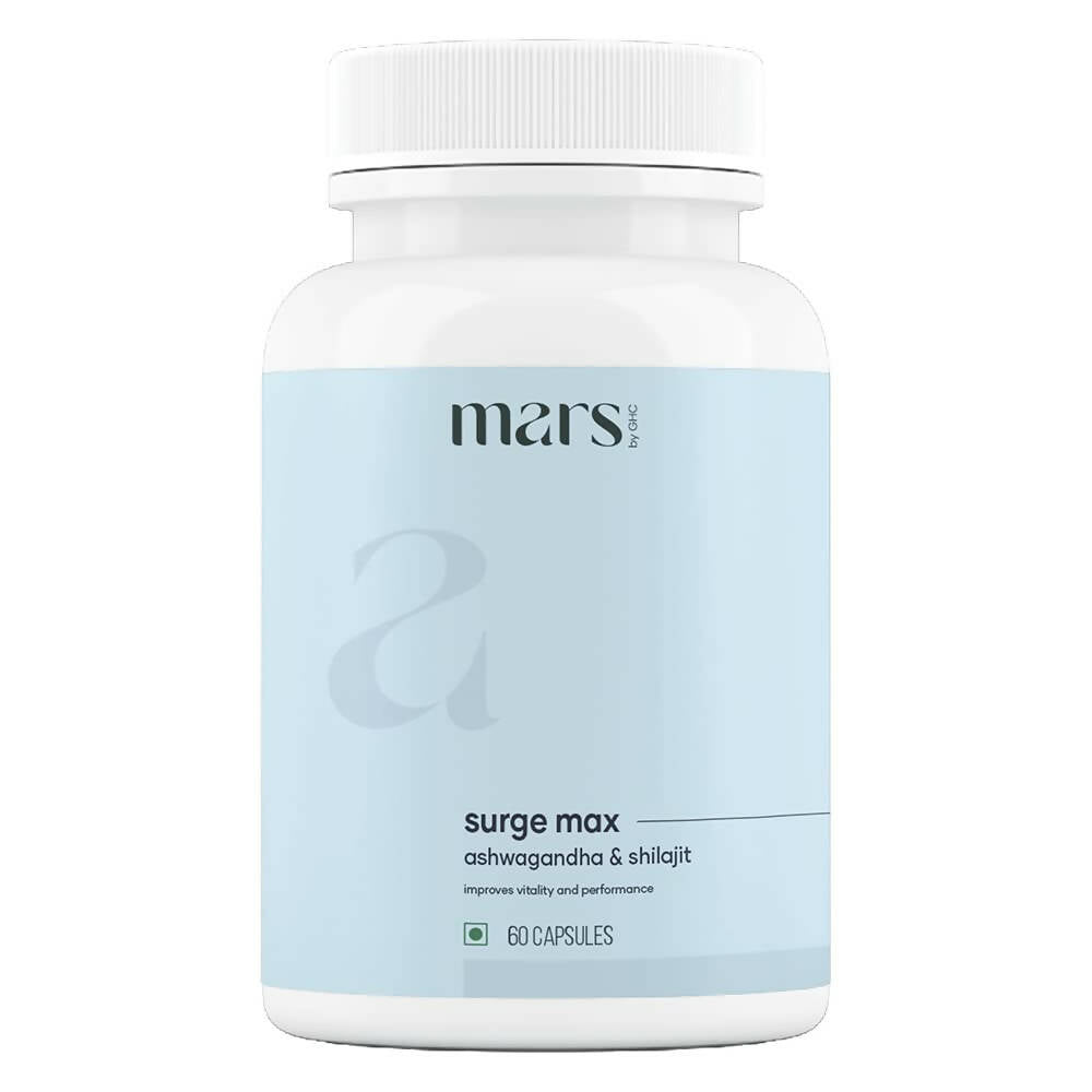 Mars By GHC Surge Max Capsules with Ashwagandha, Gokshura, Safed Musli