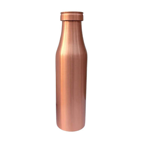 BENEFIKART Copper Water Bottle with Sipper and straw, 500ml Capacity, Plain Copper