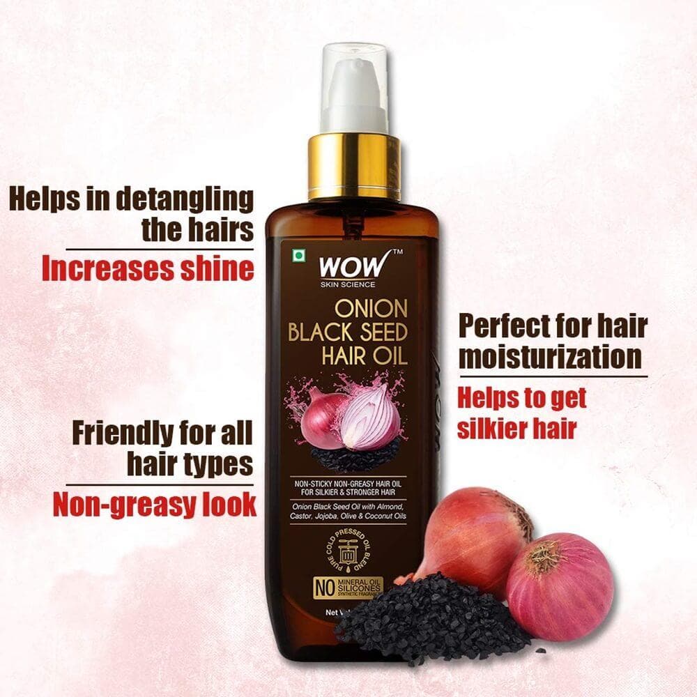 WOW Skin Science Ultimate Onion Oil Hair Care Kit for Hair Fall Control   Shampoo 300ml  Conditioner 300ml  Onion Hair Oil 200ml Price Offers in  India  Cashback  2023