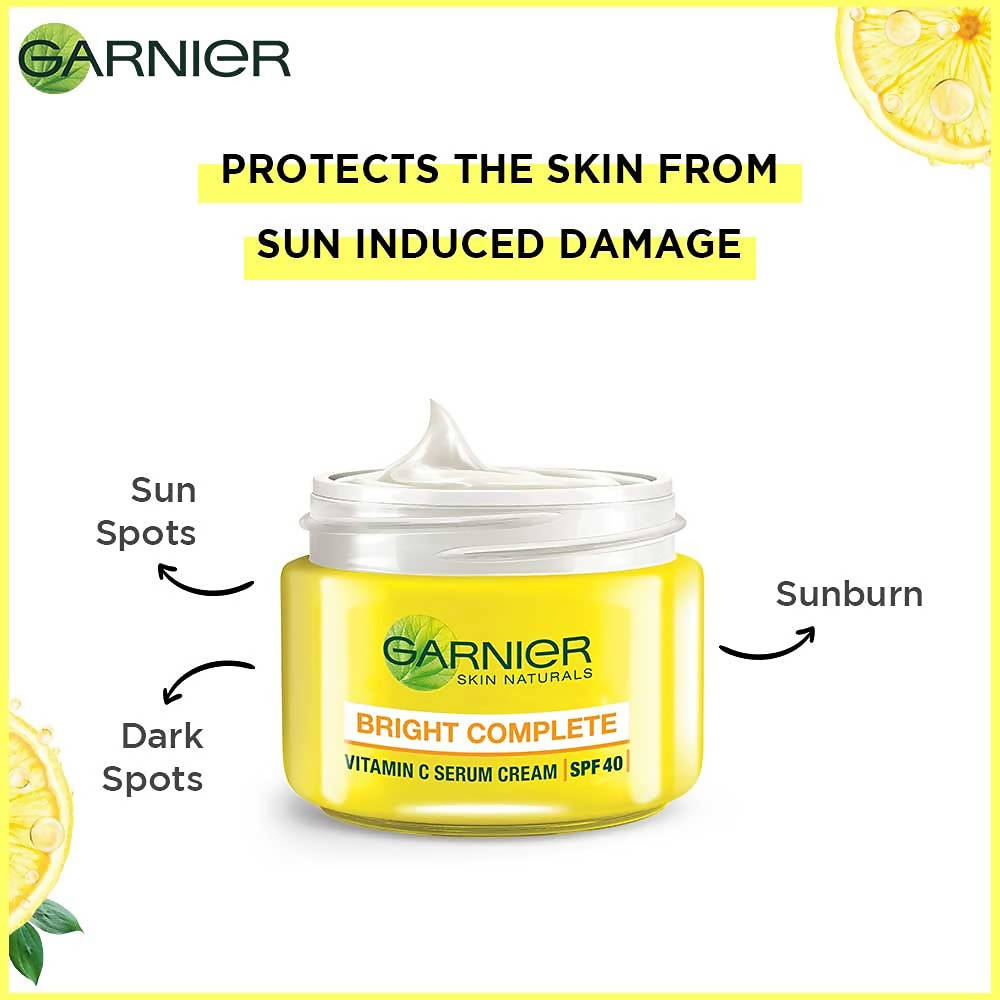 Garnier Bright Complete Vitamin C Spf40pa Serum Cream Distacart