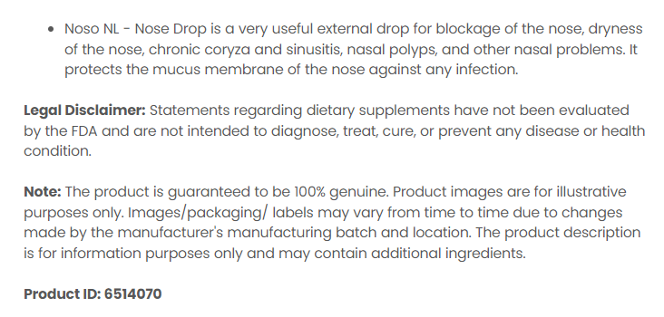 Noso Nl - Nose Drop at best price in Bhopal by New Life Laboratories