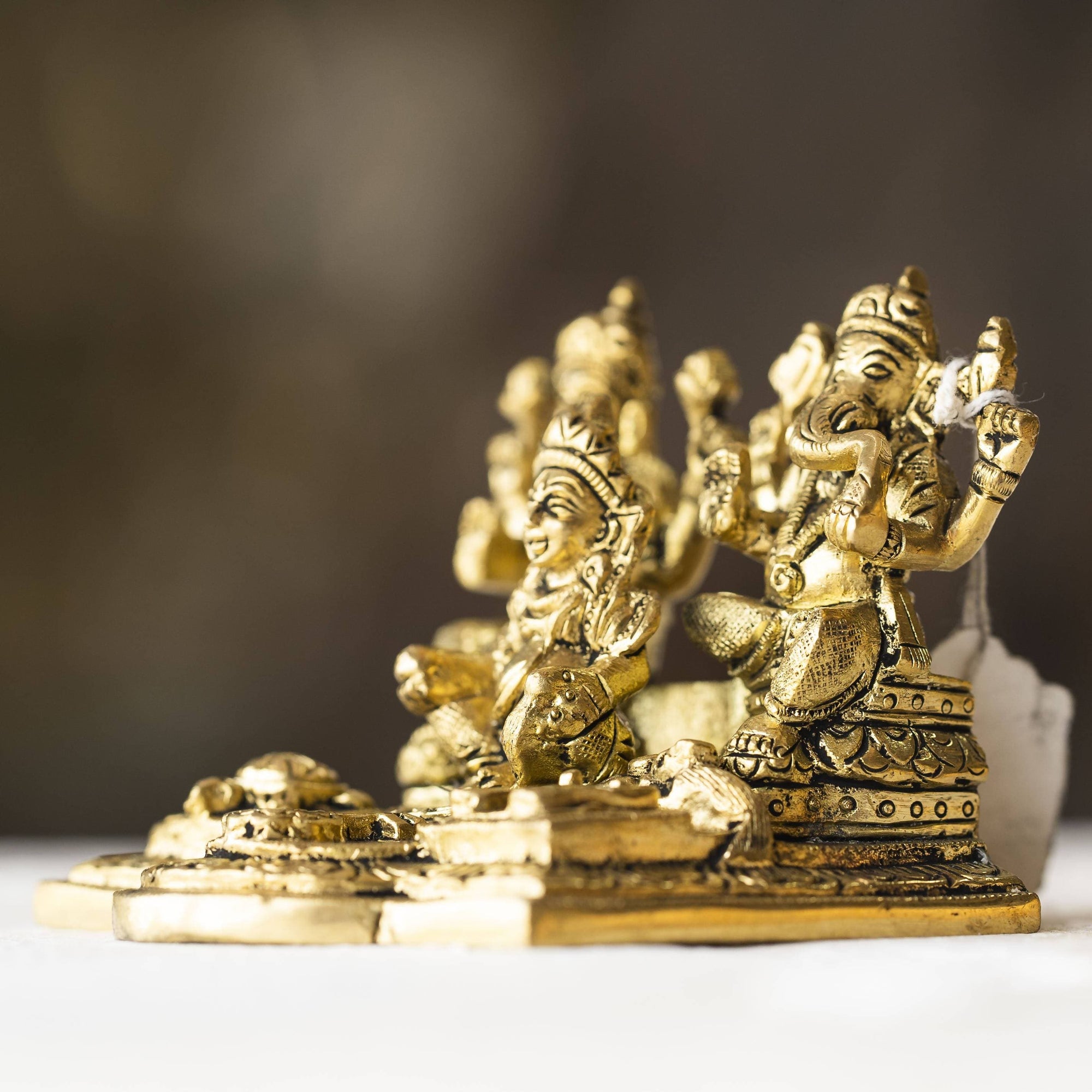 Myoksha Kubera Lakshmi Ganapathi Brass Idol - For Prosperity– Distacart