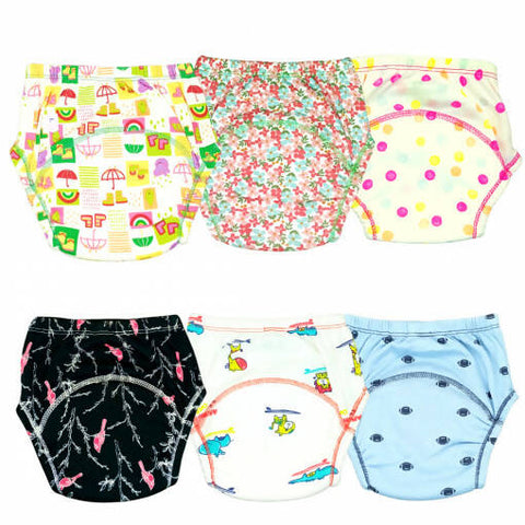 Buy Kindermum Cotton Padded Pull Up Training Pants/Padded Underwear For  Kids Peachy Star & Green Car-Set of 2 pcs Online at Best Price