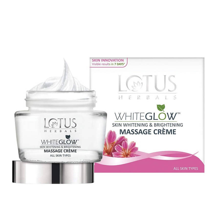 Viool map Terminal Buy Lotus Herbals Whiteglow Skin Whitening And Brightening Massage Creme  Online at Best Price | Distacart