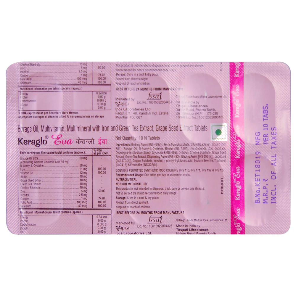 Keraglo Eva Tablet 30S Uses Side Effects Price  Dosage  PharmEasy