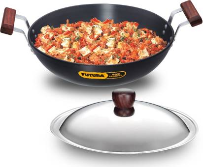  Hawkins Futura 2 Litre Cast Iron Kadhai, Naturally