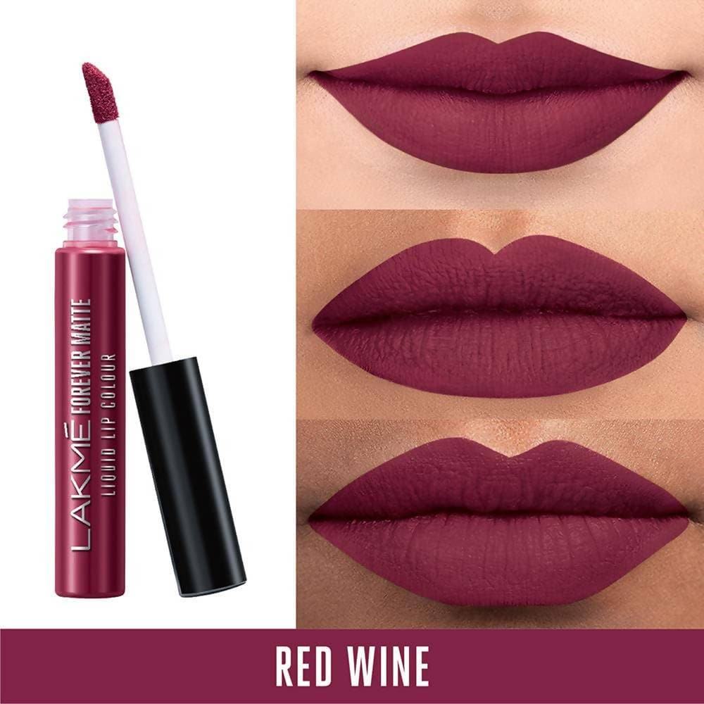 Buy Lakme Forever Matte Liquid Lip Colour Red Wine Online Distacart 