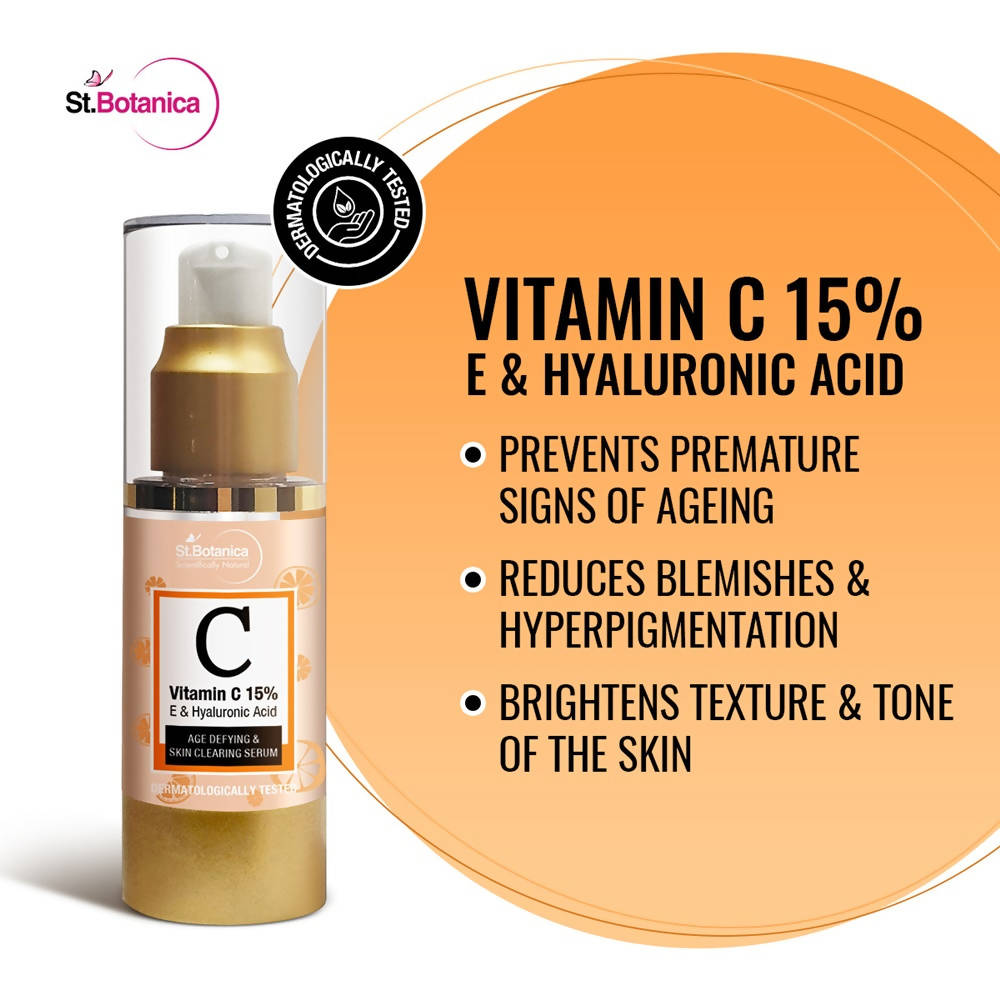 Buy St.Botanica Vitamin C 15% E & Hyaluronic Age Defying & Skin Serum Best Price | Distacart