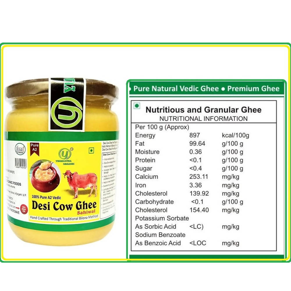 Buy Organic Foods Pure A2 Natural Desi Cow Ghee Sahiwal Online at Best Price | Distacart