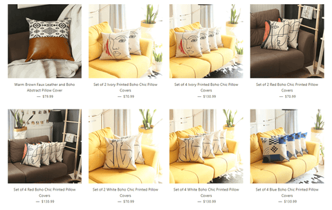 Boho cushion covers