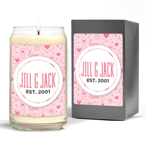 Custom Scented Candles – Valentine Patterns