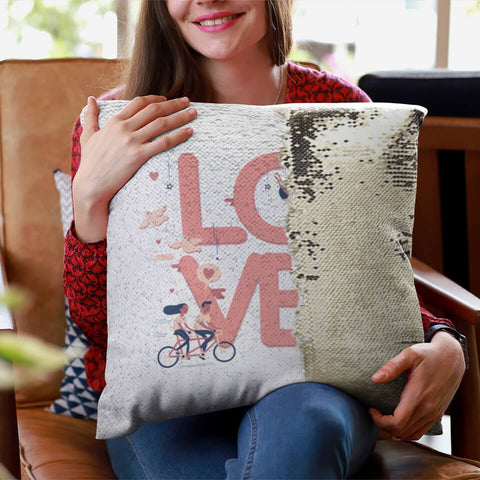 Custom Sequin Pillows – Valentine Graphics