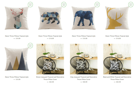 Décor Throw Pillows tropical Style