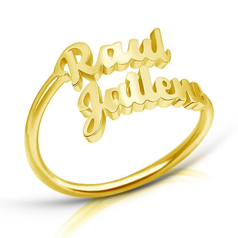  Double Name Ring