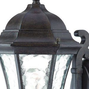 Antique Black Tapered Lantern Wall Light