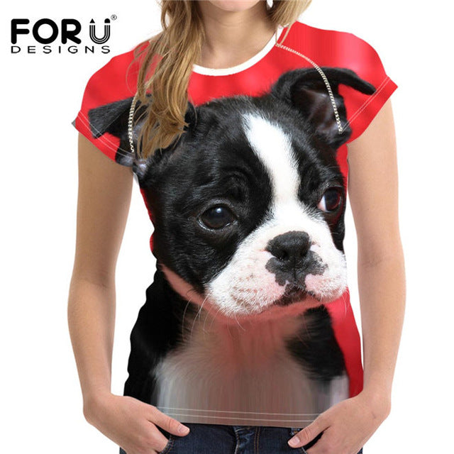 YourPet 3D printed T-shirts for Women w1569 | 99FAB