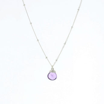 Trinket Stone Necklace | Silver