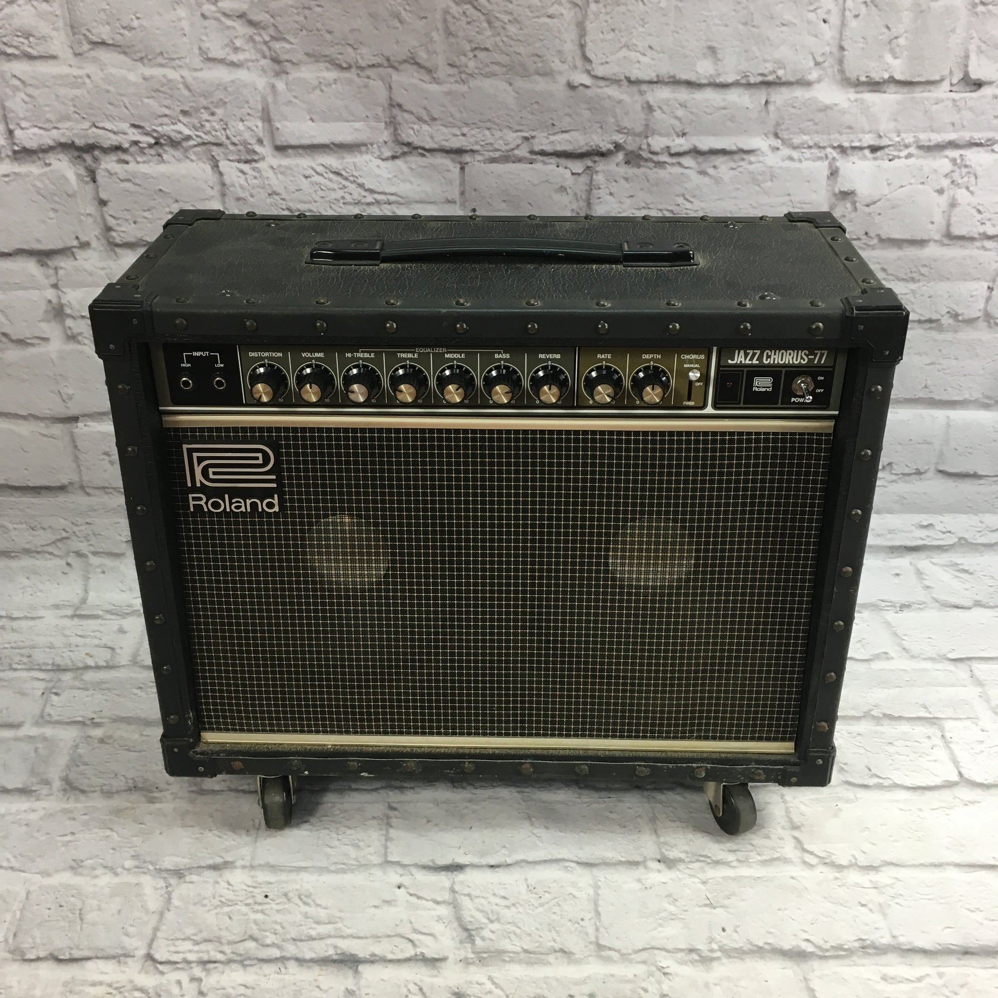 Roland JC77 Jazz Chorus 2x10 Guitar Combo Amplifier As-Is