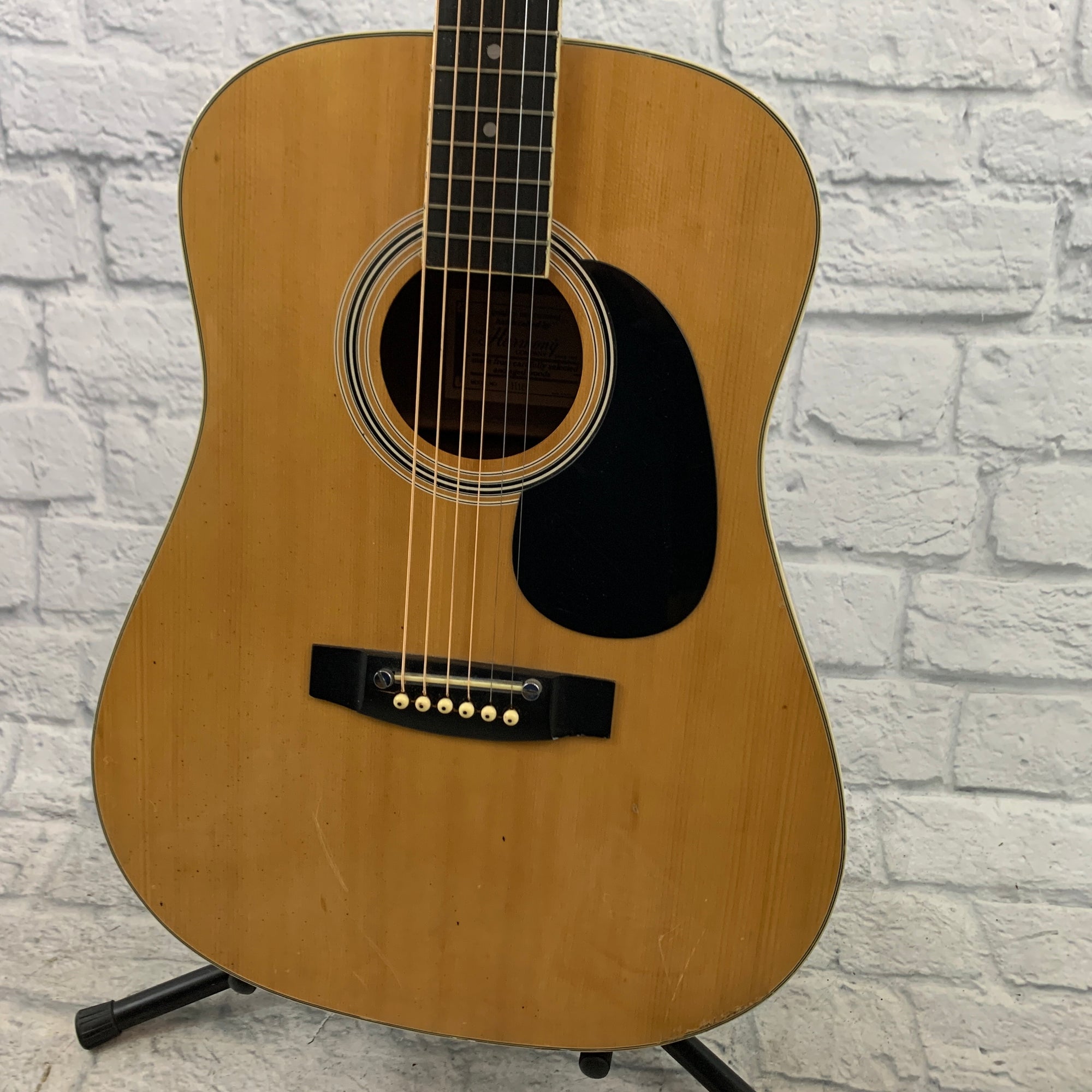 harmony h166 acoustic guitar