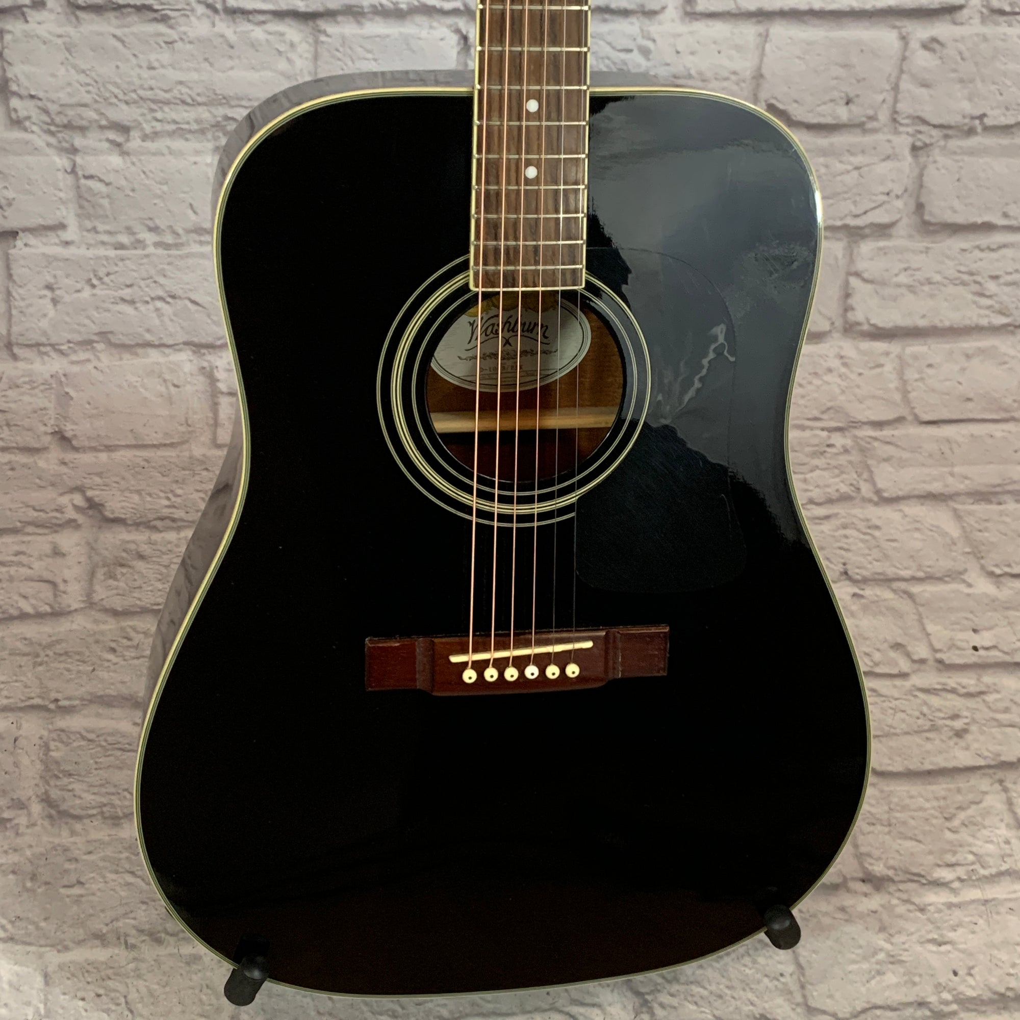 washburn acoustic black