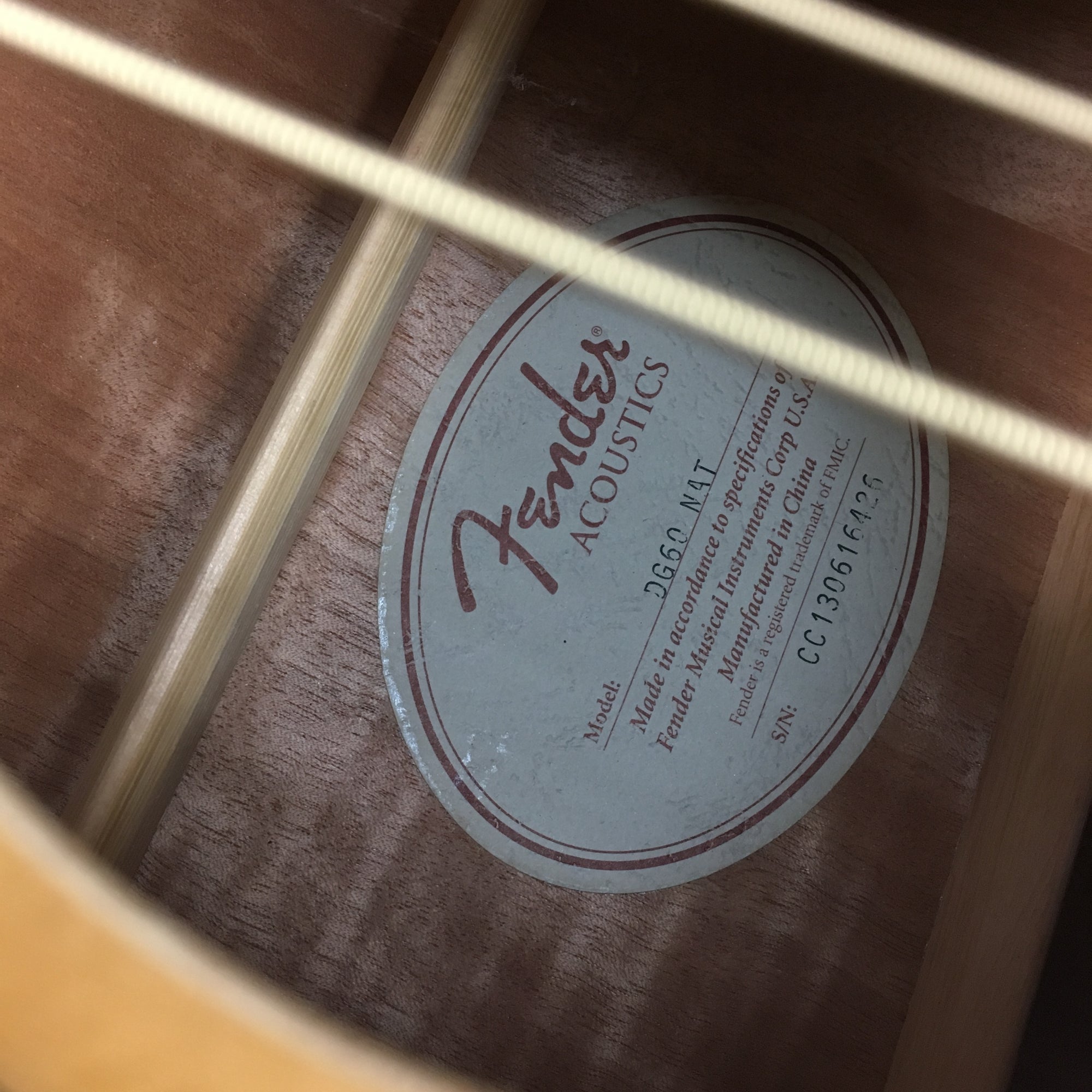 fender acoustic dg60