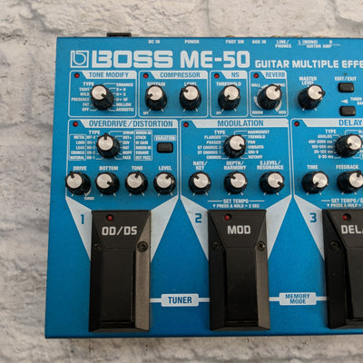 Boss Me 50 Multi Effects Guitar Pedal Evolution Music