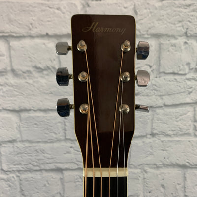 harmony h166 acoustic guitar