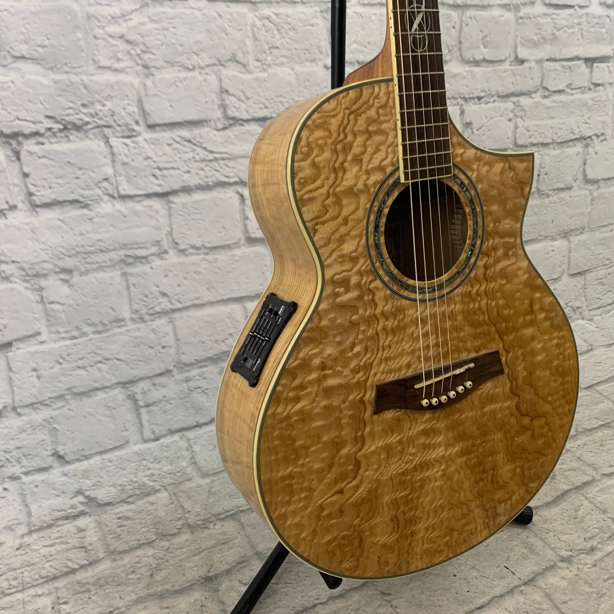 Ibanez Ew20ase Exotic Wood Figured Ash Acoustic Guitar Evolution Music 