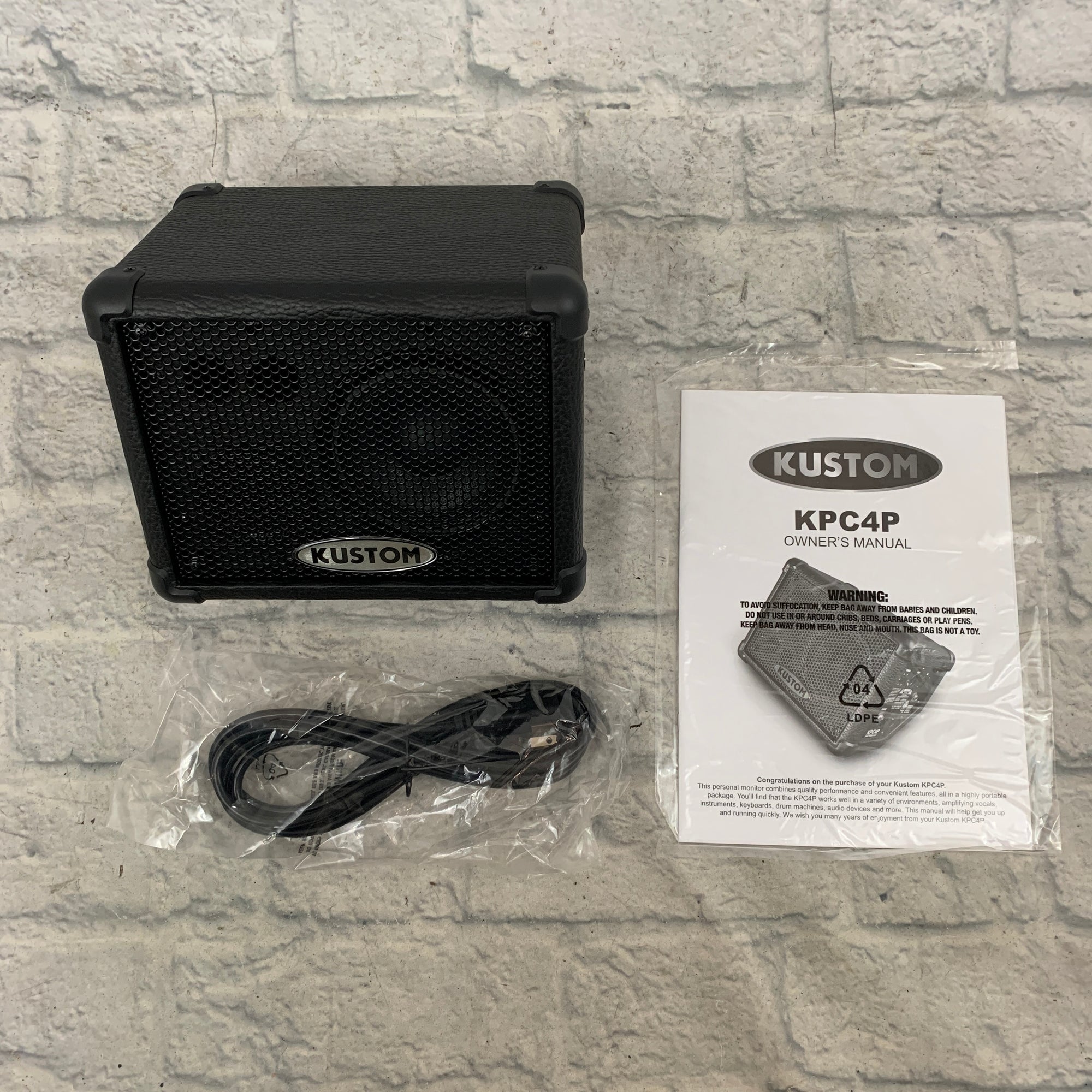 kustom kpc4p powered monitor speaker