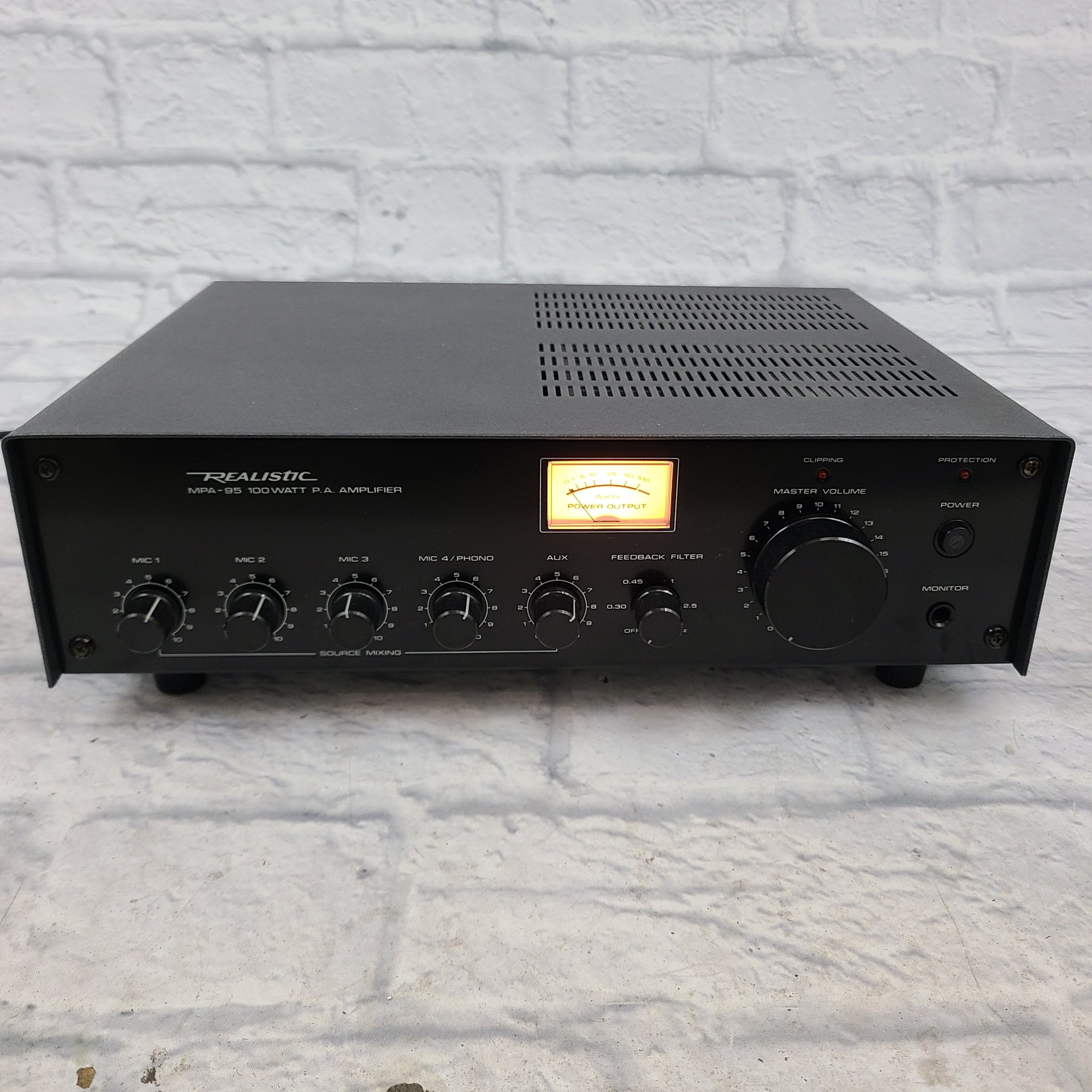 Uitmaken rek Tot ziens Realistic MPA-95 95-Watt PA Amplifier - Evolution Music