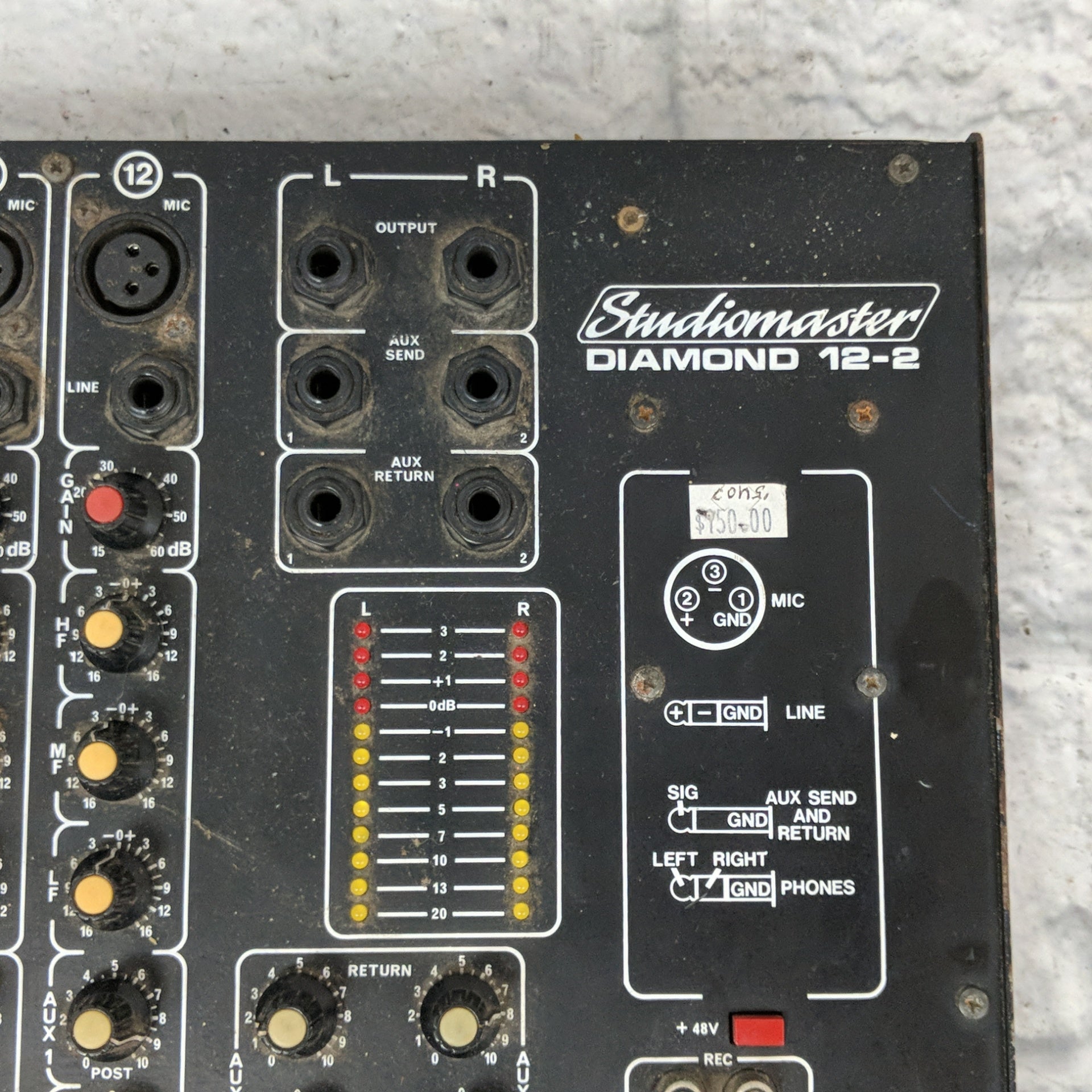 Vintage Studiomaster Diamond 12 2 Mixer Made In Uk Evolution Music