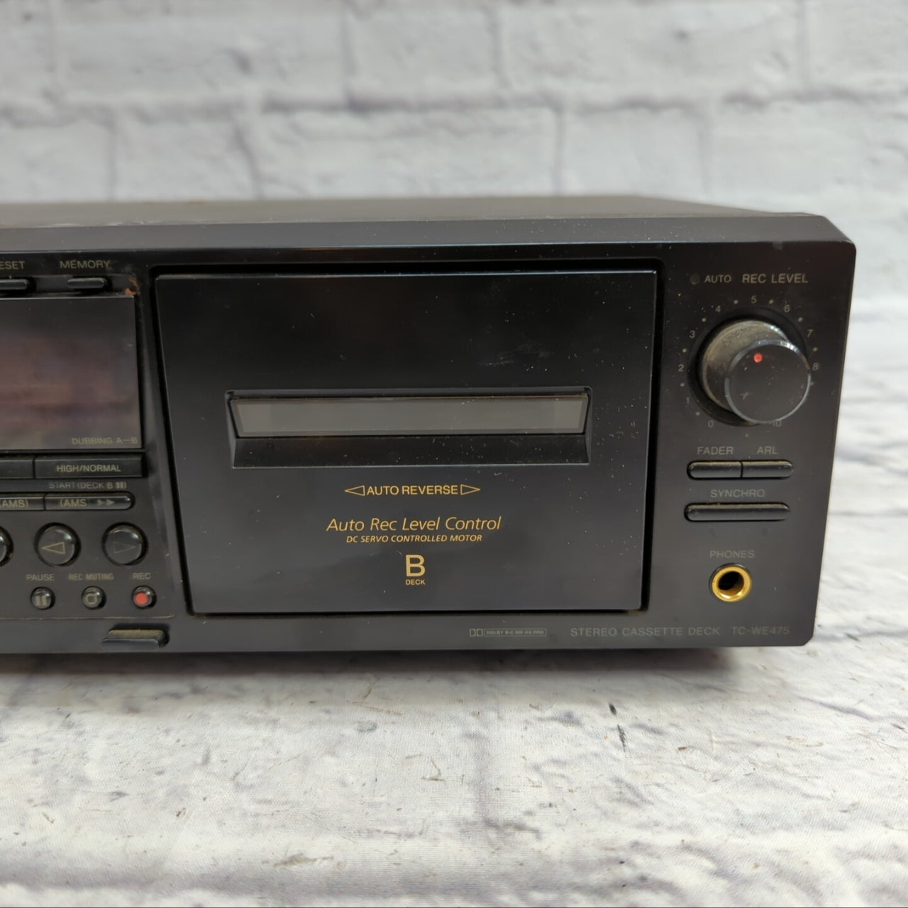 Sony Tc We475 Dual Cassette Deck As Is Evolution Music