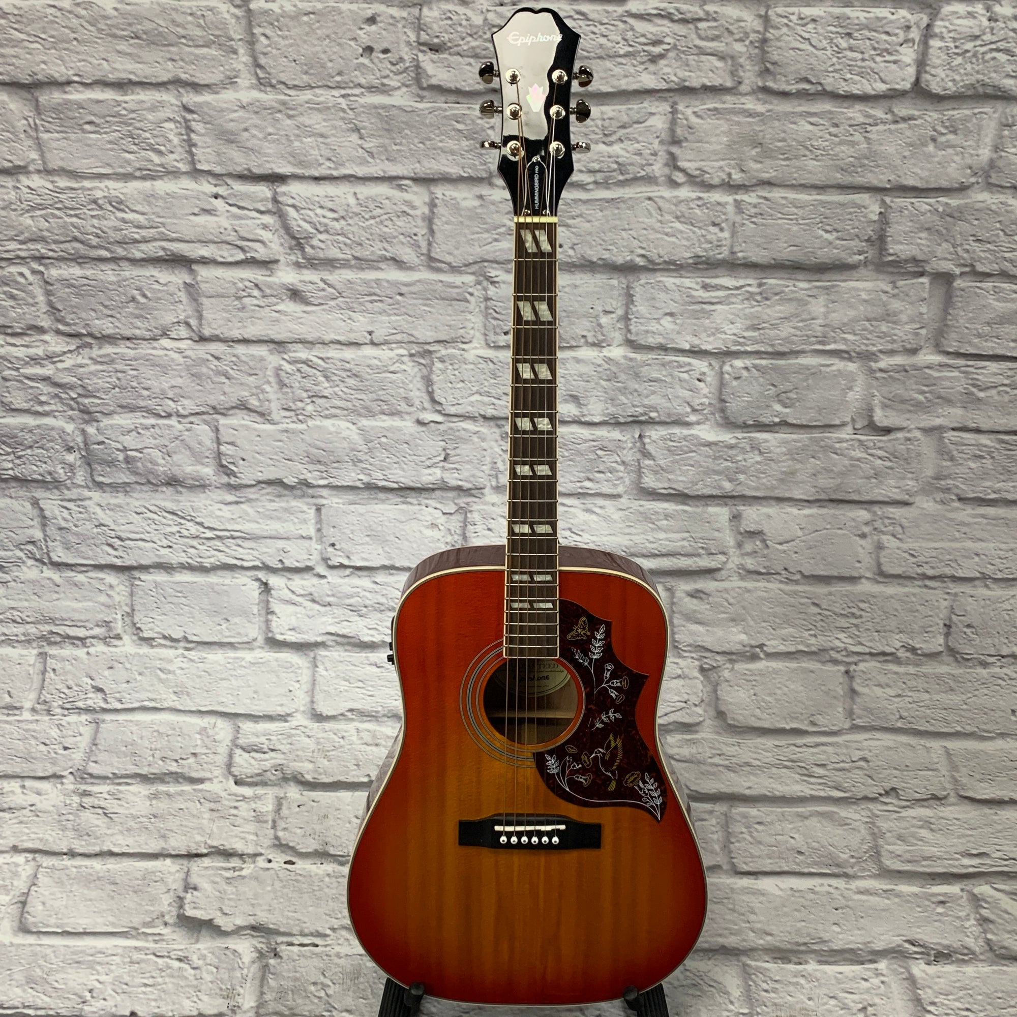 Epiphone Hummingbird Pro/FC Acoustic/Electric Faded Cherry
