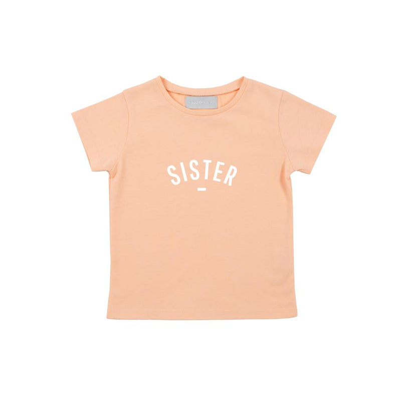 Peach 'Sister' Short Sleeve Shirt