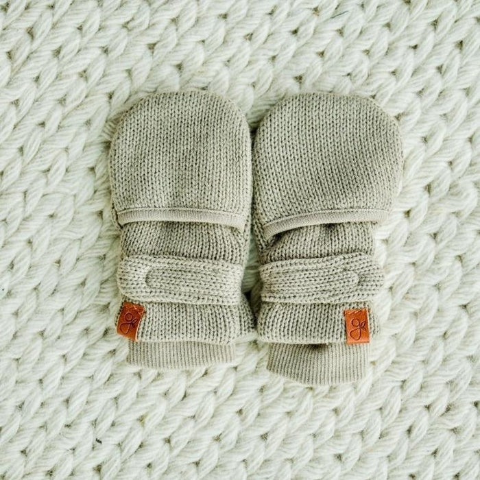 Organic Cotton Knit Stay-On Mitts