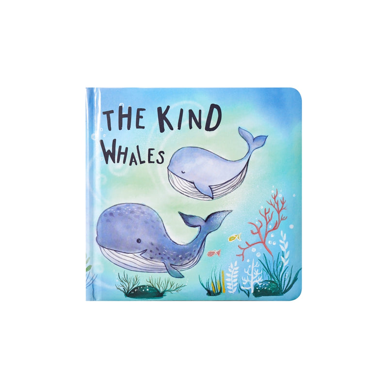 Kate and Milo the kind whales board book against white backdrop