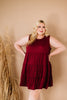 Load image into Gallery viewer, Simply Perfect Tiered Dress- Wine