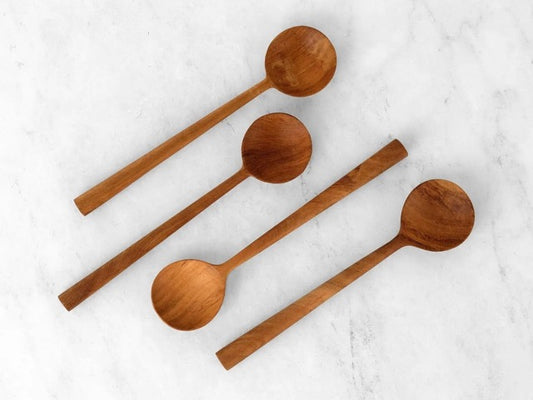 Ebony Teak Measuring Cups