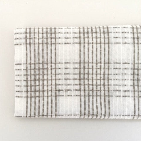 100% cotton dishtowel - black/tan stripe – fort & field