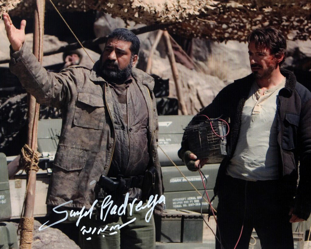 Sayed Badreya Signed 8.5x11" Photo Iron Man With Robert Downey Jr. From Iron Man 1