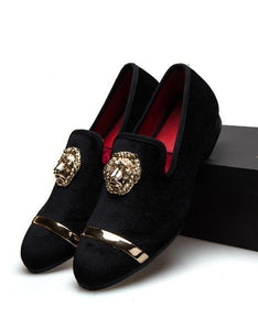 black and gold designer shoes