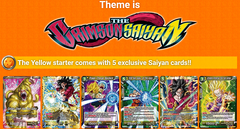 Dragon Ball Super TCG - [DBS-SD05] The Crimson Saiyan Starter Deck