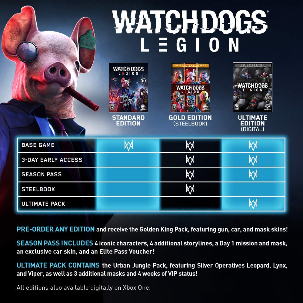 watch dogs legion pre order ps4