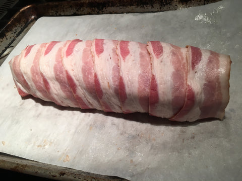 Lift Flavours' Juniper & Rosemary Salt in Bacon-Wrapped Meatloaf