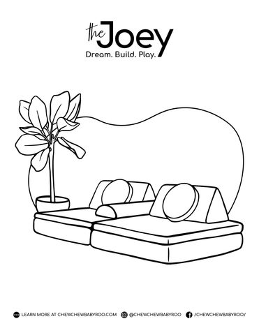 Joey Play Couch Colouring Page