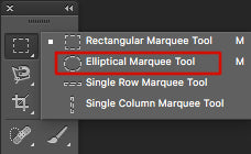 Eliptical marque tool