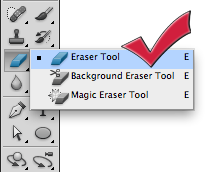 Eraser tool