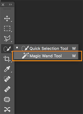 how to use magic wand tool to get rid of white space