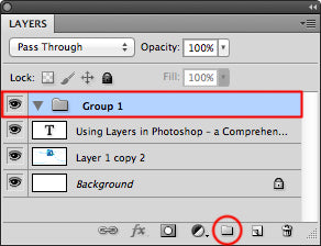 Making a group of layers