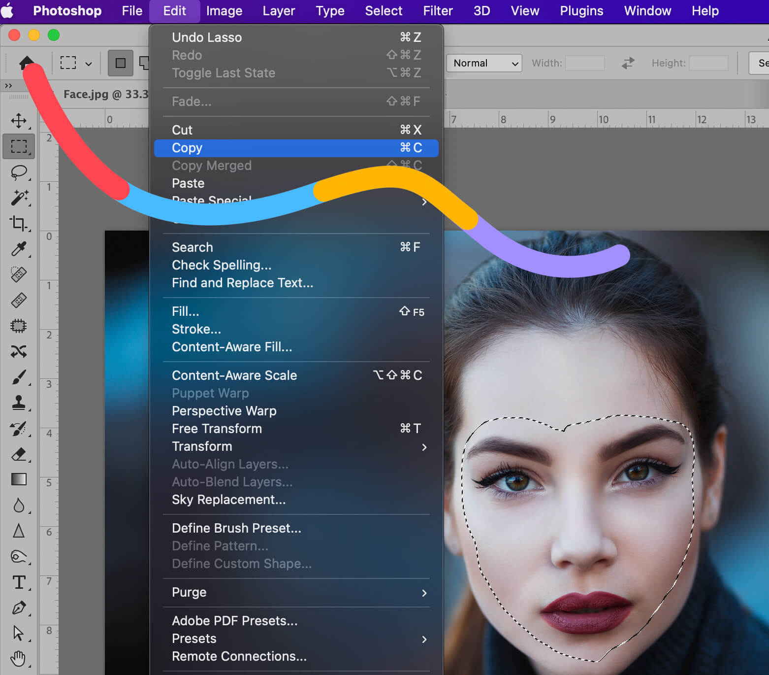 How to Copy/paste a transparent image from Photosh - Adobe